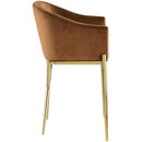 Meridian Xavier Saddle Velvet Counter Stool IMAGE 6
