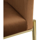 Meridian Xavier Saddle Velvet Counter Stool IMAGE 7