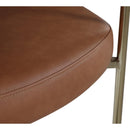 Meridian Blake Cognac Vegan Leather / Cream Boucle Fabric Dining Chair IMAGE 7