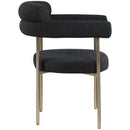 Meridian Blake Black Boucle Fabric Dining Chair IMAGE 5