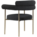 Meridian Blake Black Boucle Fabric Dining Chair IMAGE 6