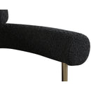 Meridian Blake Black Boucle Fabric Dining Chair IMAGE 7