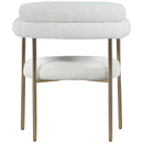 Meridian Blake Cream Boucle Fabric Dining Chair IMAGE 3