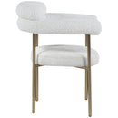 Meridian Blake Cream Boucle Fabric Dining Chair IMAGE 5