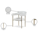 Meridian Blake Cream Boucle Fabric Dining Chair IMAGE 9