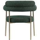 Meridian Blake Green Boucle Fabric Dining Chair IMAGE 3