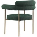 Meridian Blake Green Boucle Fabric Dining Chair IMAGE 6