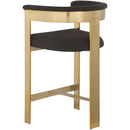 Meridian Romeo Brown Boucle Fabric Counter Stool IMAGE 5