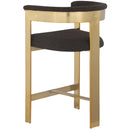 Meridian Romeo Brown Boucle Fabric Counter Stool IMAGE 6