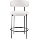 Meridian Beacon Cream Boucle Fabric Stool IMAGE 4