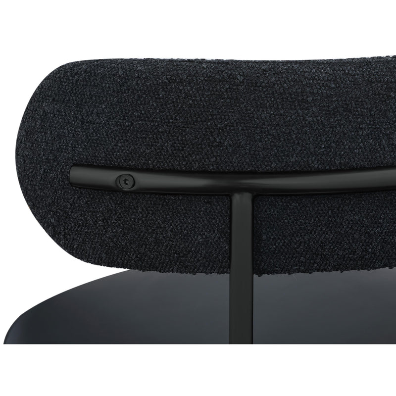 Meridian Beacon Black Vegan Leather Seat Stool IMAGE 7