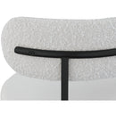 Meridian Beacon Cream Vegan Leather Seat Stool IMAGE 5