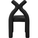 Meridian Xena Black Boucle Fabric Accent/Dining Chair IMAGE 3