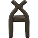 Meridian Xena Brown Boucle Fabric Accent/Dining Chair IMAGE 3