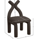 Meridian Xena Brown Boucle Fabric Accent/Dining Chair IMAGE 8