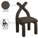 Meridian Xena Brown Boucle Fabric Accent/Dining Chair IMAGE 9
