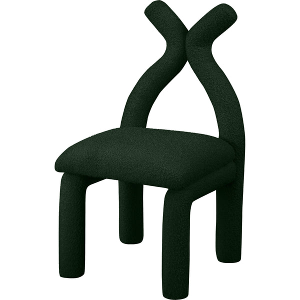 Meridian Xena Green Boucle Fabric Accent/Dining Chair IMAGE 1