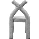 Meridian Xena Grey Boucle Fabric Accent/Dining Chair IMAGE 3