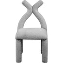 Meridian Xena Grey Boucle Fabric Accent/Dining Chair IMAGE 4