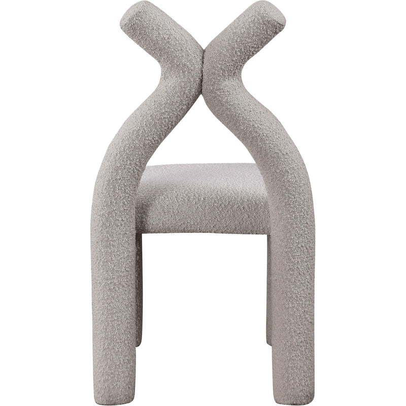Meridian Xena Taupe Boucle Fabric Accent/Dining Chair IMAGE 3