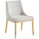 Meridian Haines Beige Polyester Fabric Dining Chair IMAGE 4