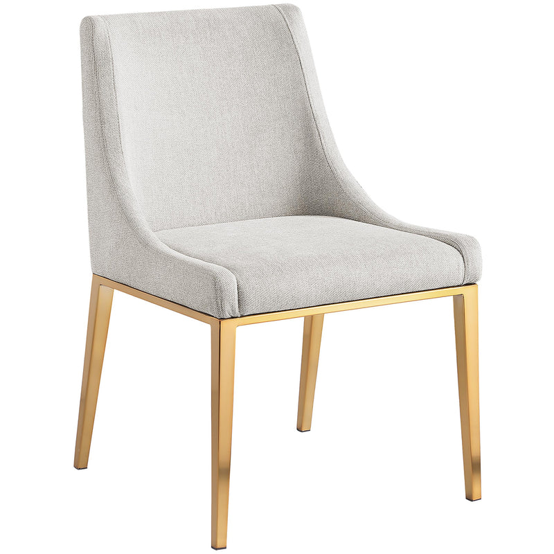 Meridian Haines Beige Polyester Fabric Dining Chair IMAGE 4
