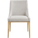 Meridian Haines Beige Polyester Fabric Dining Chair IMAGE 5