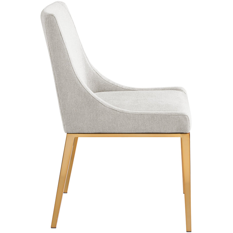 Meridian Haines Beige Polyester Fabric Dining Chair IMAGE 6