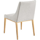 Meridian Haines Beige Polyester Fabric Dining Chair IMAGE 7