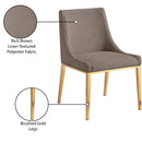 Meridian Haines Brown Polyester Fabric Dining Chair IMAGE 10