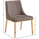 Meridian Haines Brown Polyester Fabric Dining Chair IMAGE 11