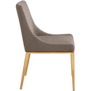 Meridian Haines Brown Polyester Fabric Dining Chair IMAGE 6
