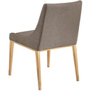 Meridian Haines Brown Polyester Fabric Dining Chair IMAGE 7