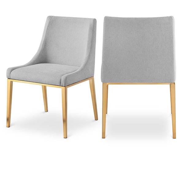 Meridian Haines Grey Polyester Fabric Dining Chair IMAGE 1