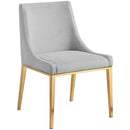 Meridian Haines Grey Polyester Fabric Dining Chair IMAGE 4