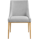 Meridian Haines Grey Polyester Fabric Dining Chair IMAGE 5