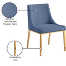 Meridian Haines Navy Polyester Fabric Dining Chair IMAGE 10
