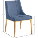 Meridian Haines Navy Polyester Fabric Dining Chair IMAGE 11
