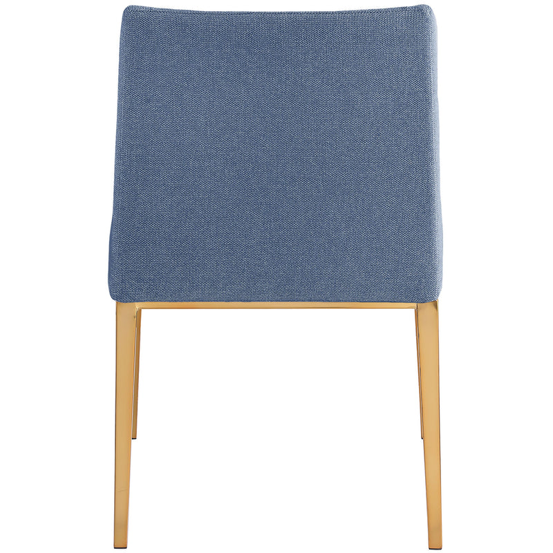 Meridian Haines Navy Polyester Fabric Dining Chair IMAGE 3