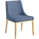 Meridian Haines Navy Polyester Fabric Dining Chair IMAGE 4