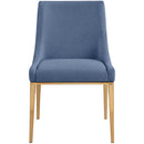 Meridian Haines Navy Polyester Fabric Dining Chair IMAGE 5