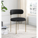 Meridian Beacon Black Boucle Fabric Dining Chair IMAGE 2