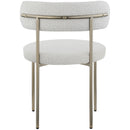 Meridian Beacon Cream Boucle Fabric Dining Chair IMAGE 3