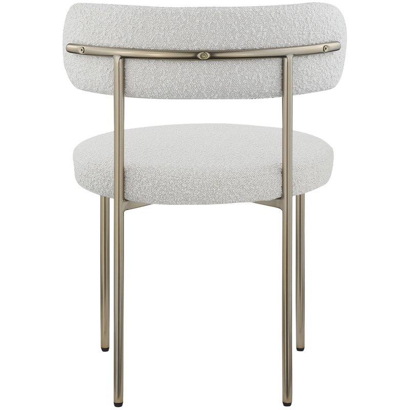 Meridian Beacon Cream Boucle Fabric Dining Chair IMAGE 3