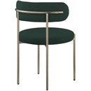 Meridian Beacon Green Boucle Fabric Dining Chair IMAGE 6