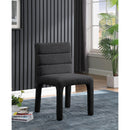 Meridian Kai Black Boucle Fabric Dining Chair IMAGE 2