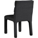 Meridian Kai Black Boucle Fabric Dining Chair IMAGE 3