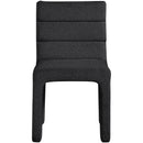 Meridian Kai Black Boucle Fabric Dining Chair IMAGE 5