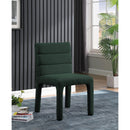 Meridian Kai Green Boucle Fabric Dining Chair IMAGE 2