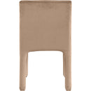 Meridian Kai Beige Velvet Dining Chair IMAGE 6